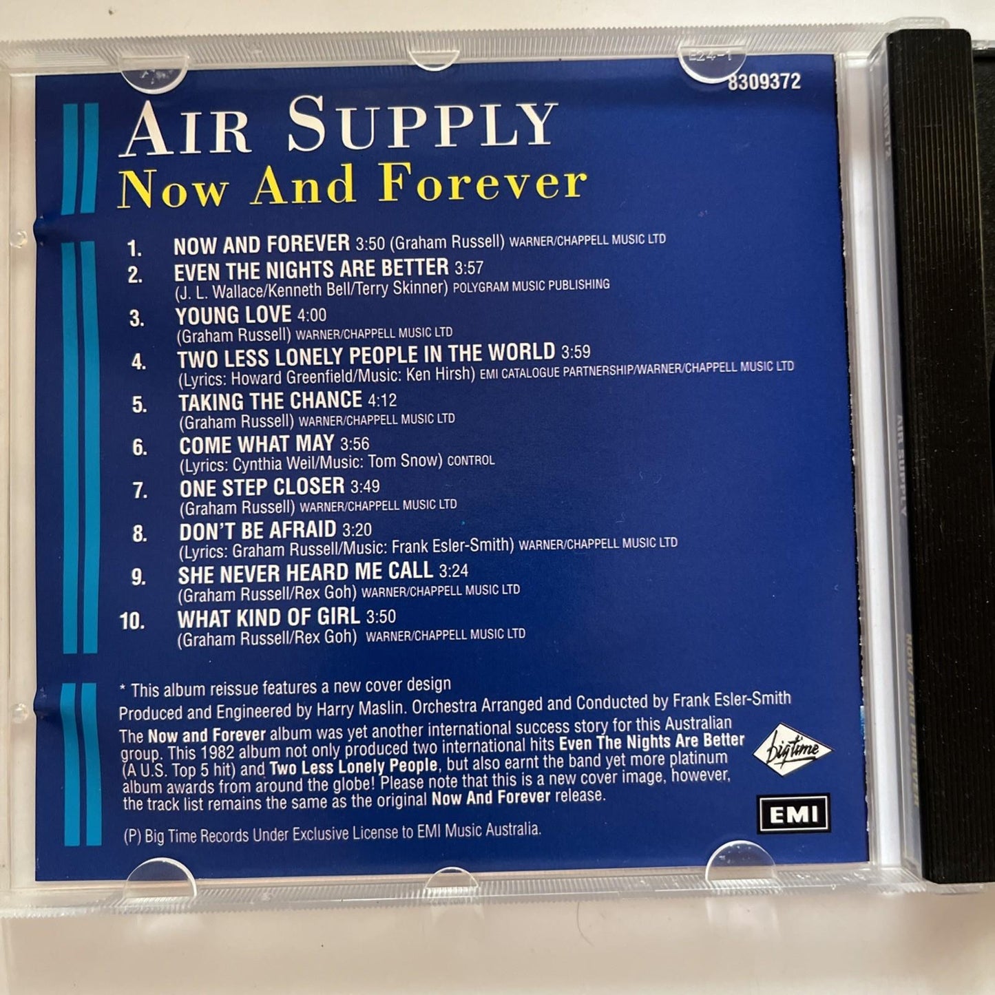 Air Supply – Now And Forever (CD) Australia 8309372