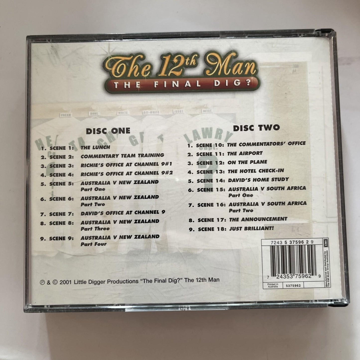 The 12th Man – The Final Dig? (CD, 2001, 2-Disc) Australia 7243 5 37596 2 9