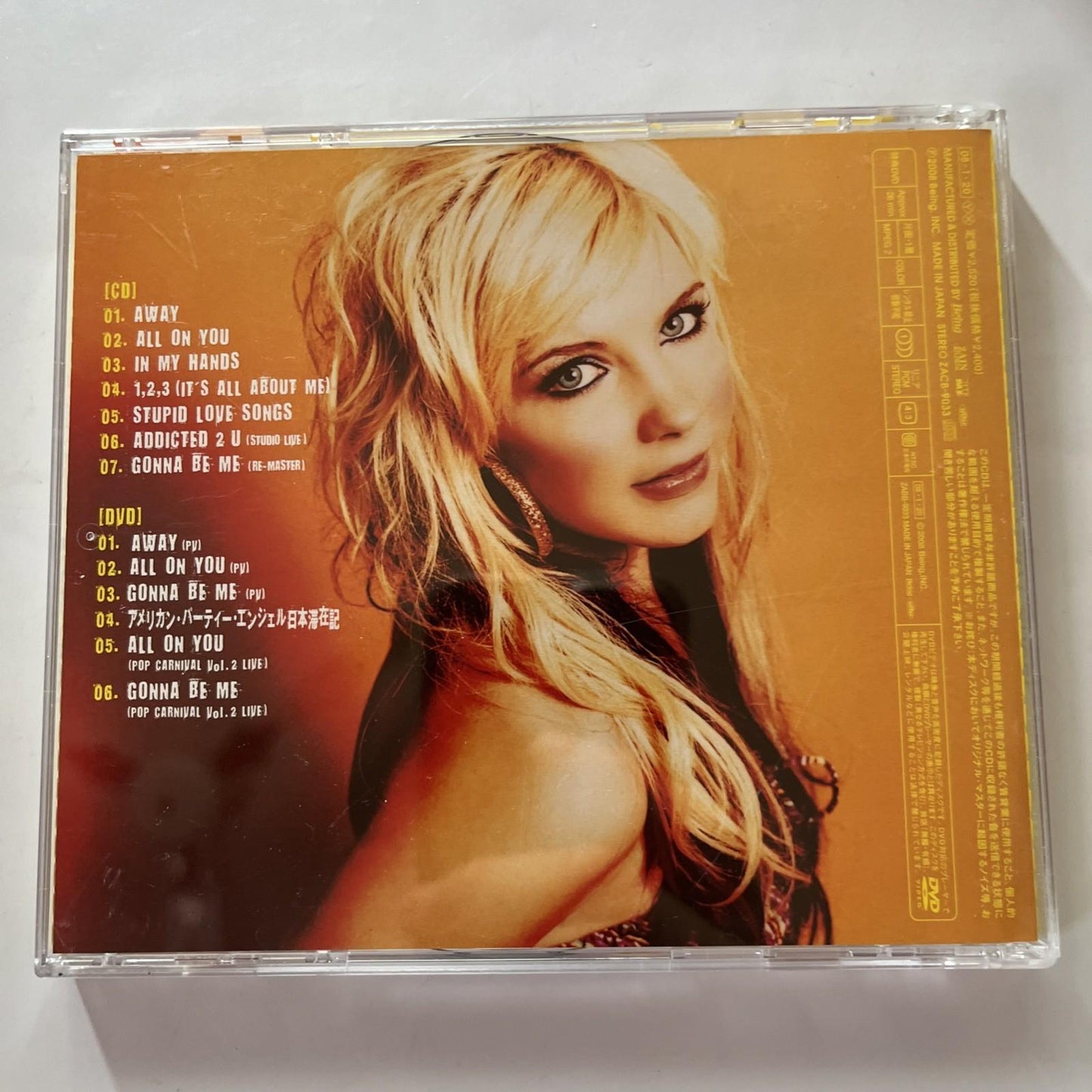 Kristy Frank – Party Angel (CD + DVD, 2008, 2-Disc) Japan Obi ZACB-9033