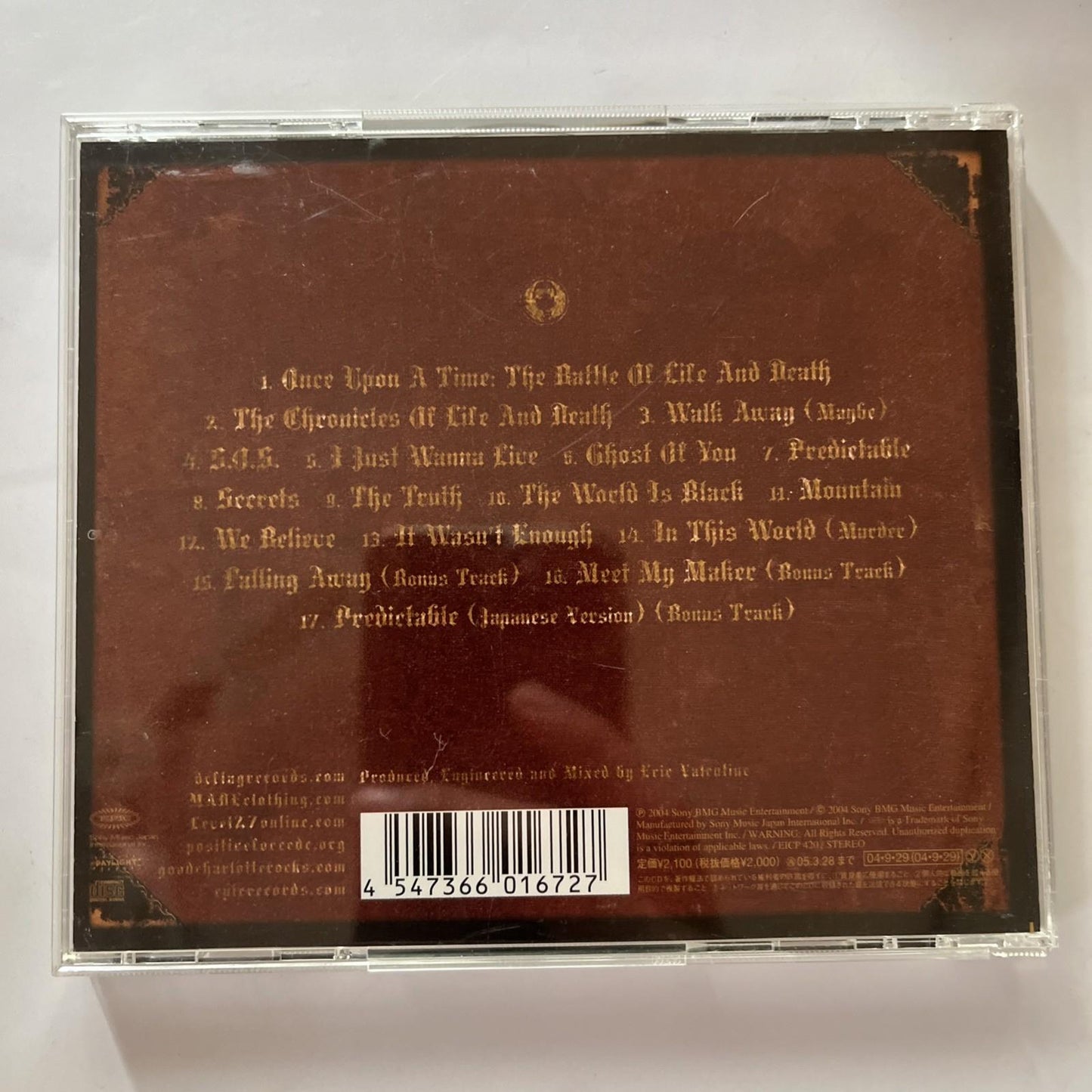 Good Charlotte – The Chronicles Of Life And Death (CD, 2004) Japan Obi, Bonus Tr