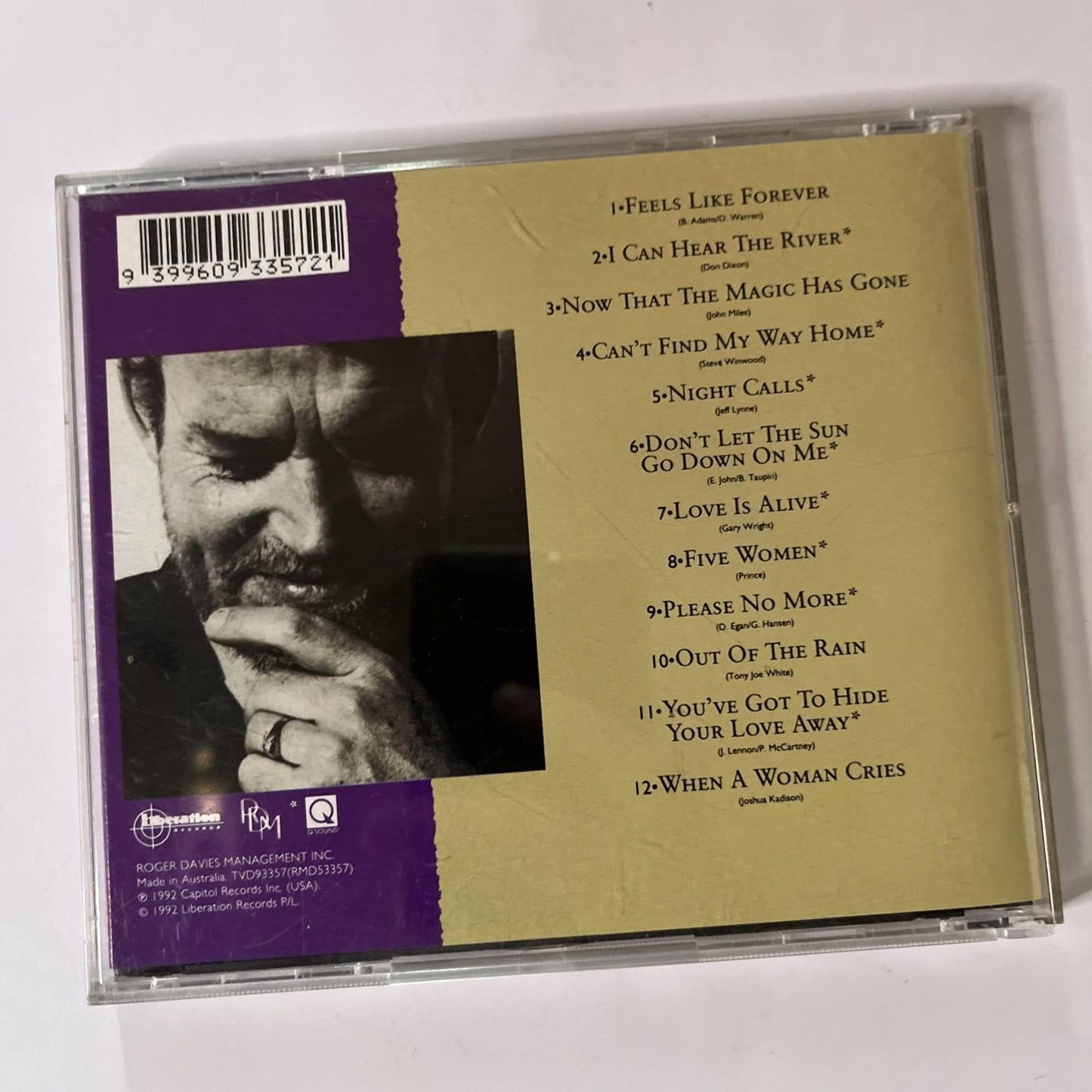 Joe Cocker – Night Calls (CD, 1992) Australia TVD93357