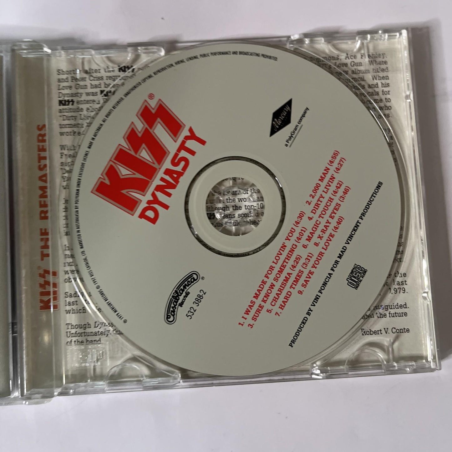 Kiss – Dynasty (CD, 1997) Australasia 532 388-2