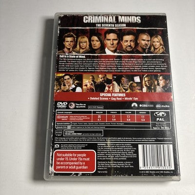 Criminal Minds : Season 7 (DVD, 2012) Region 4