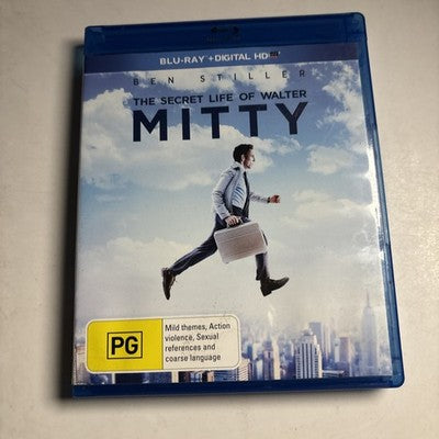 The Secret Life of Walter Mitty (Blu-ray, 2013) Ben Stiller Region B