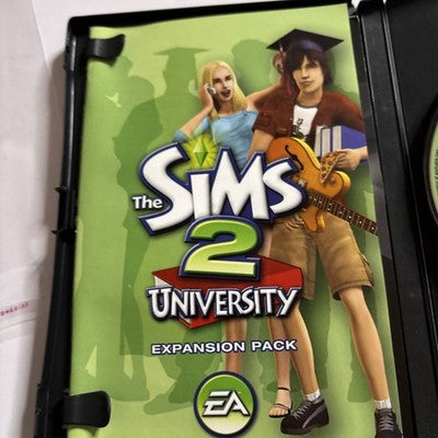 THE SIMS 2 UNIVERSITY EXPANSION PACK Microsoft Windows PC CD-ROM