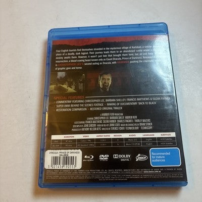 Dracula - Prince of Darkness (Blu-ray, 1966) Christopher Lee Region B