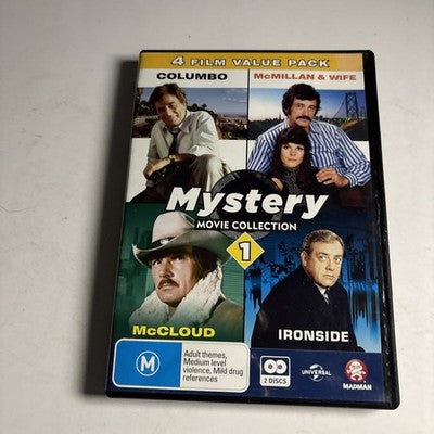 Columbo / Mcmillan & Wife / McCloud / Ironside DVD 4-Films Region 4 NEW