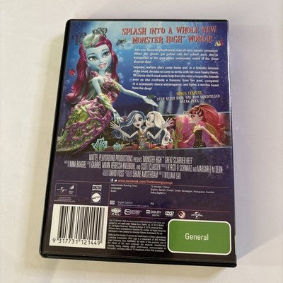 Monster High - Great Scarrier Reef (DVD, 2015) Region 4,2
