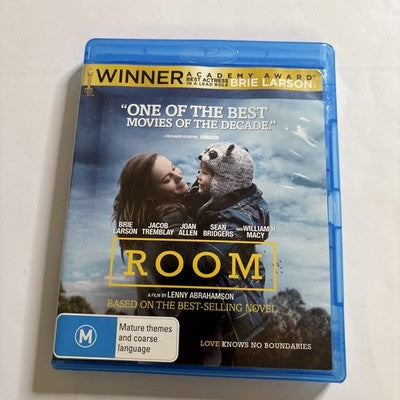 Room (Blu-ray, 2015) Brie Larson, Jacob Tremblay, Joan Allen Region B