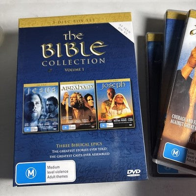 The Bible Collection - Abraham, Jesus, Joseph (DVD, 1999) Ben Kingsley Region 4
