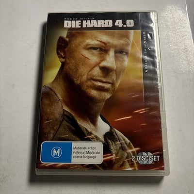 Die Hard 4.0 (Extended Edition, DVD, 2007) Bruce Willis, Kevin Smith, Region 4