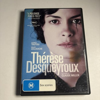 Therese Desqueyroux (DVD, 2012) Audrey Tatou Region 4,2 NEW