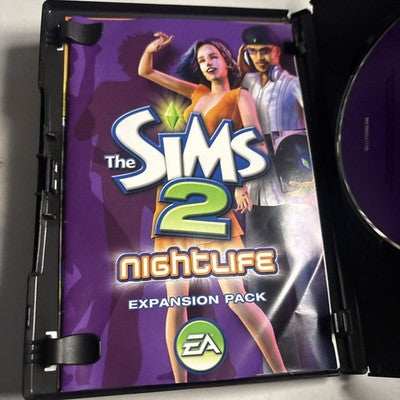 The Sims 2 Nightlife Expansion Pack - PC CDROM Game -With Manual