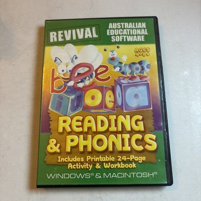 Reading & Phonics PC Mac CD-ROM Home School/ Educational Software
