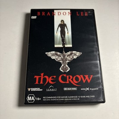 The Crow (DVD, 1994) Brandon Lee, Anna Thomson, Michael Wincott Region 4
