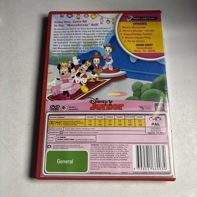 Mickey Mouse Clubhouse - Minnie's Masquerade (DVD, 2010) Region 4