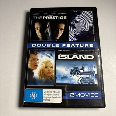 The Prestige / The Island (DVD) Hugh Jackman, Ewan Mcgregor Region 4 NEW