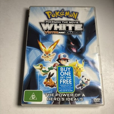 Pokemon the Movie - White - Victini and Zekrom (DVD, 2011) Region 4