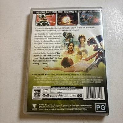 Short Circuit (DVD, 1985) Ally Sheedy, Steve Gutenberg Region 4 NEW