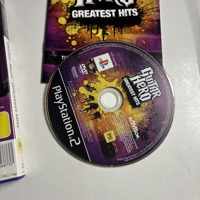 Guitar Hero Greatest Hits Sony Playstation 2 PS2 Manual PAL