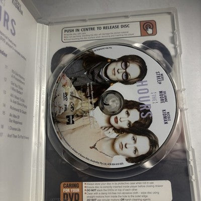 The Hours (DVD, 2002) Nicole Kidman, Meryl Streep Region 4