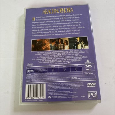 Arachnophobia (DVD, 1990) John Goodman, Stuart Pankin, Jeff Daniels Region 4