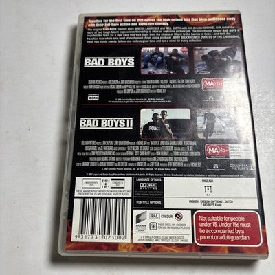 Bad Boys / Bad Boys 2 (DVD, 2003) Will Smith, Martin Lawrence Region 4
