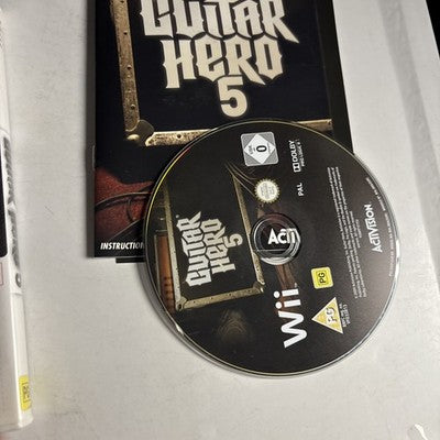 Guitar Hero 5 Nintendo Wii Manual PAL