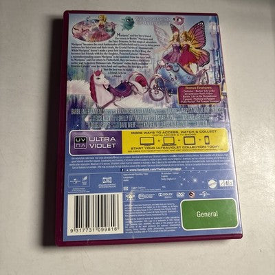 Barbie - Mariposa & the Fairy Princess (DVD, 2013) Region 4,2