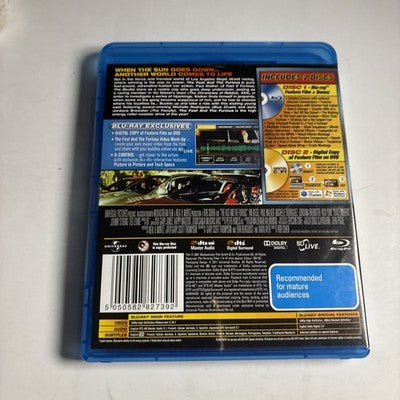 The Fast and the Furious (Blu-ray + DVD, 2001) Region B