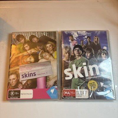 Skins : Series 1 & 2 (DVD, 2008) Region 4