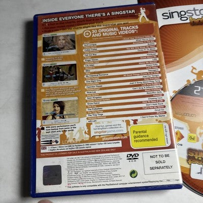SingStar Hottest Hits Sony Playstation 2 PS2 Manual PAL