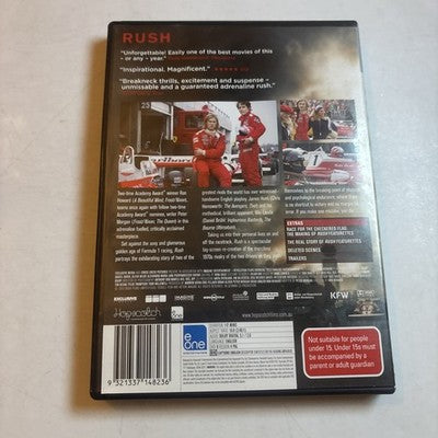 Rush (DVD, 2013) Chris Hemsworth, Daniel Bruhl Region 4 NEW