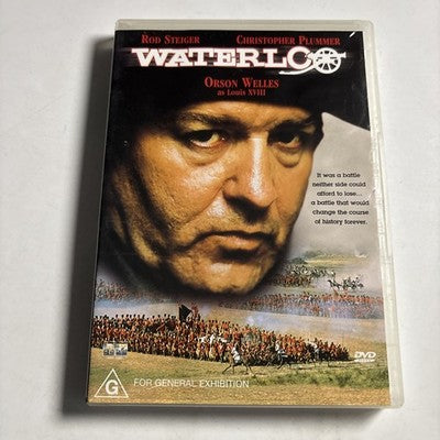 Waterloo (DVD, 1970) Rod Steiger Christopher Plummer Orson Welles Region 4 NEW