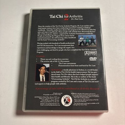 Tai Chi For Arthritis 2 By Dr Paul Lam (DVD, 2001) All Regions