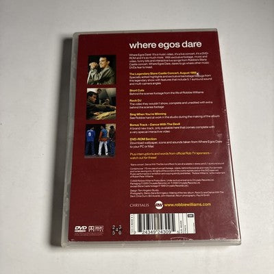 Robbie Williams - Where Egos Dare (DVD, 2000) Region 4,2