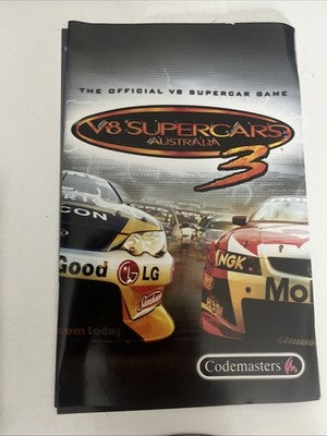 V8 Supercars Australia 3 Sony PlayStation 2 PAL Racing Game