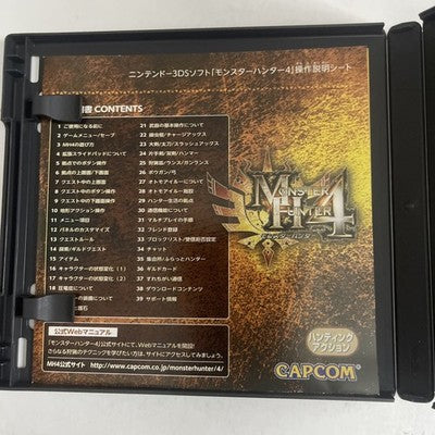 Monster Hunter 4 Nintendo 3DS 2013 NTSC-J Game Japanese Version