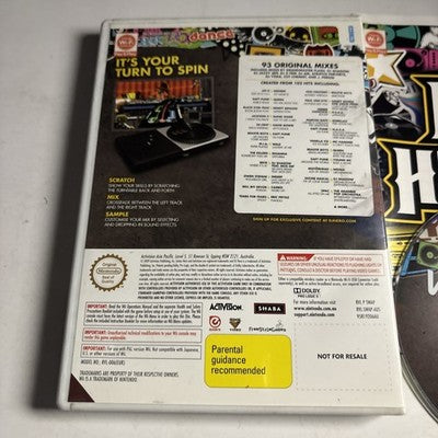 DJ Hero Nintendo Wii Manual PAL