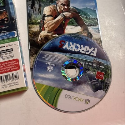 Far Cry 3 Microsoft Xbox 360 Video Game + Manual PAL