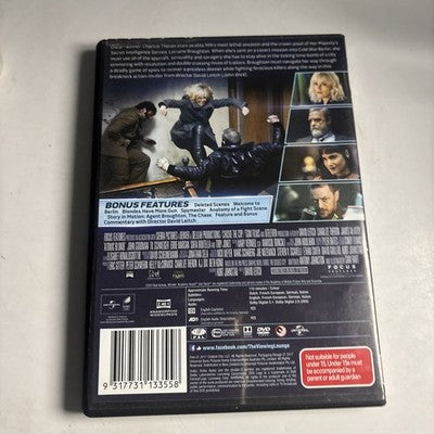 Atomic Blonde (DVD, 2017) James Faulkner, Charlize Theron Region 4,2
