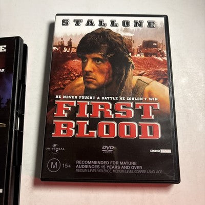 The Rambo Trilogy (DVD, 1988, 3-Disc) Sylvester Stallone Region 4