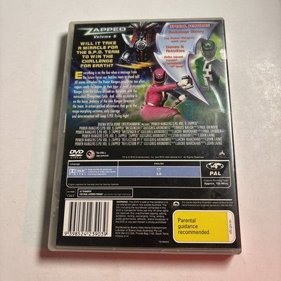 Power Rangers Spd - Zapped : Vol 5 (DVD, 2005) Region 4