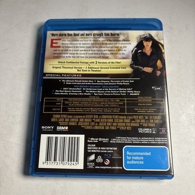 Salt - Extended Edition (Blu-ray, 2010) Angelina Jolie All Regions
