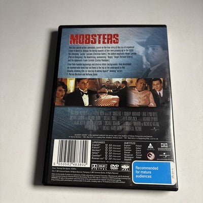 Mobsters (DVD, 1991) Christian Slater Region 4,2