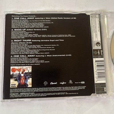 Chingy, J. Weav – One Call Away (CD, 2004) Australia 7243 5 48991 2 6