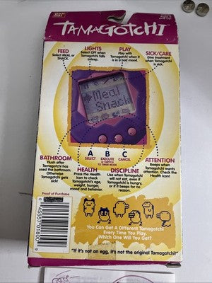 Bandai Tamagotchi Aqua Blue 1997 Pet Electronic Game
