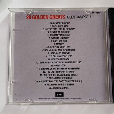 Glen Campbell - Twenty Golden Greats (CD, 1990) Album