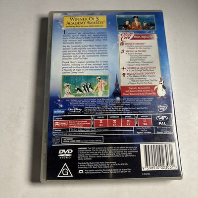 Mary Poppins (Special Edition, DVD, 1964) Julie Andrews Region 4