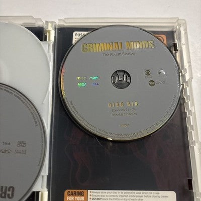 Criminal Minds : Season 4 (DVD, 2008) Region 4